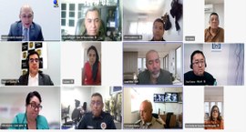 Representantes das forças de segurança se reuniram por videoconferência na manhã desta quarta-fe...
