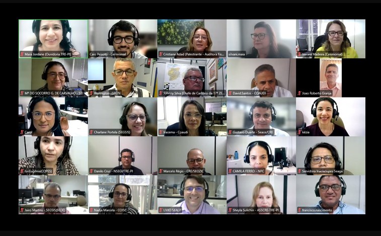 Encontro virtual para a palestra “Liderança responsável em períodos de maior exigência instituci...