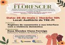 TRE-PI realiza palestra sobre regimes de casamento e sua interface com a violência