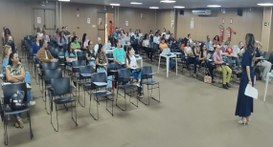 Capacitação aconteceu no auditório do Fórum Eleitoral, em Teresina, e simultaneamente no povoado...