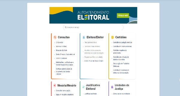 AUTOATENDIMENTO ELEITORAL