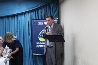 Presidente do TRE-PI, desembargador José Wilson Ferreira de Araújo Júnior, faz a abertura da car...