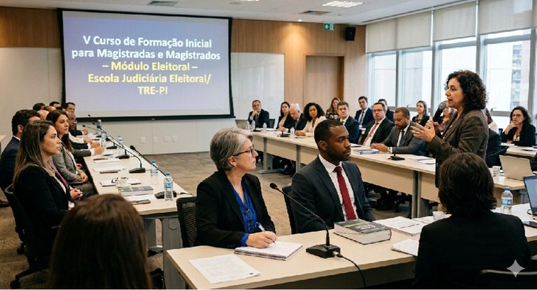 A capacitação em matéria eleitoral é destinada a novas e novos magistradas/magistrados recém- em...