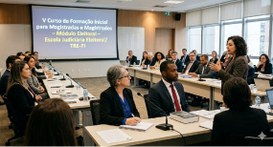 A capacitação em matéria eleitoral é destinada a novas e novos magistradas/magistrados recém- em...