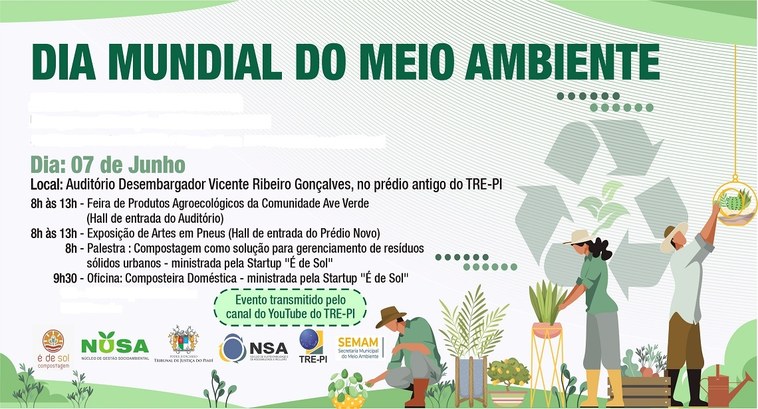 Evento nesta quarta (7) no TRE-PI encerra a Semana do Meio Ambiente ...