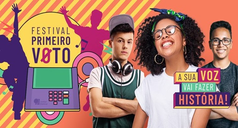 Festival 1º Voto da Justiça Eleitoral Semana incentiva jovens entre 16 e 18 anos a participarem do processo eleitoral