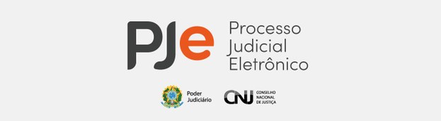 Logotipo PJE  ilustração de página