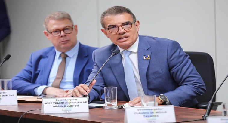 Presidente do TRE-PI, desembargador José Wilson Ferreira de Araújo Júnior, em Brasília 