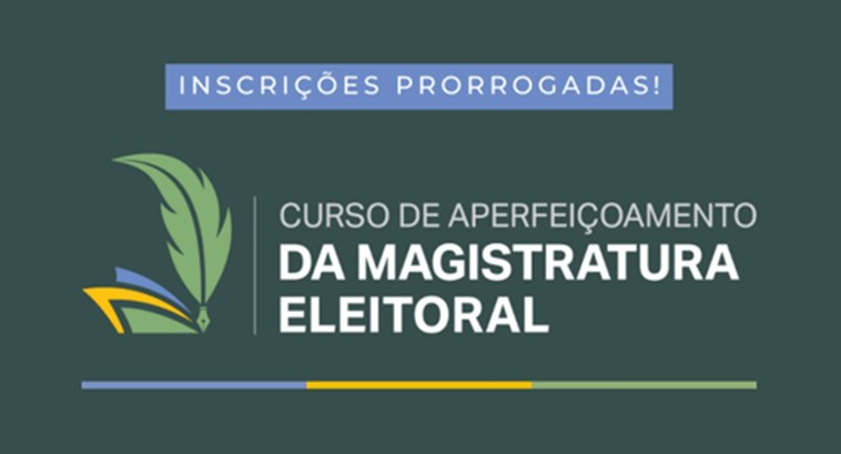 Prorrogadas inscrições curso de Aperfeiçoamento da Magistratura Eleitoral A capacitação está dividida em quatro unidades e será desenvolvida durante seis meses de forma g...