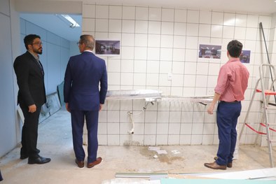 Presidente do TRE-PI acompanha obras de modernização do edifício-sede do tribunal