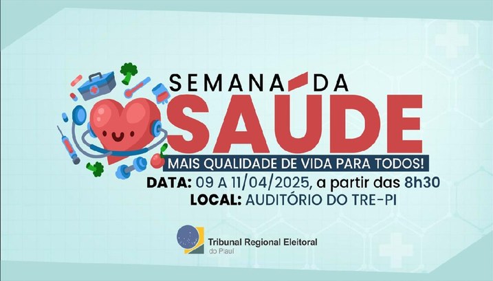 Semana da Saúde - Mais Qualidade de Vida para Todos A extensa programação vai de quarta a sexta-feira, dias 9, 10 e 11 de abril. Veja abaixo e se pr...