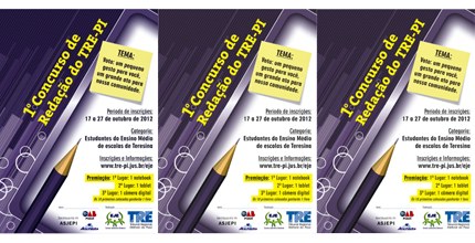 cartaz do concurso de redação da eje-pi