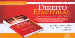 convite lançamento do livro Direito Eleitoral - Coletânea de Artigos