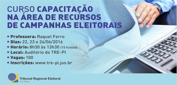 Foto referente ao curso de capacitação de recursos de campanhas eleitorais