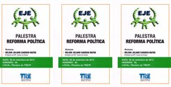 Palestra Reforma Politica, aula inaugural do Curso de Especializção em Direito Eleitoral, em 06 ...