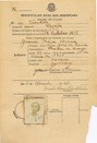 Modelo de título eleitoral (frente), participação feminina. Modelo utilizado na década de 1930, ...