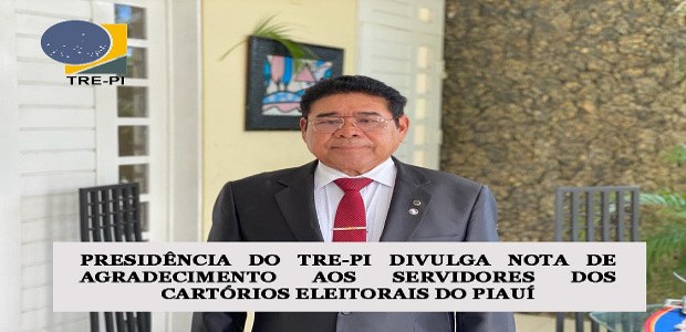 TRE-PI foto agradecimento presidente Foto do presidente do TRE-PI