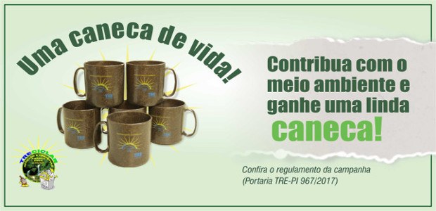 Foto referente banner lançamento campanha "Uma Caneca de Vida"