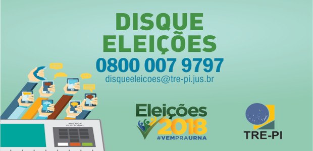 Banner referente lançamento disque eleições 2018
