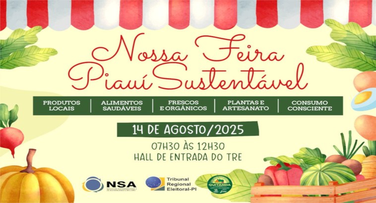 TRE-PI foto banner meio ambiente Banner anexo notícia feira livre