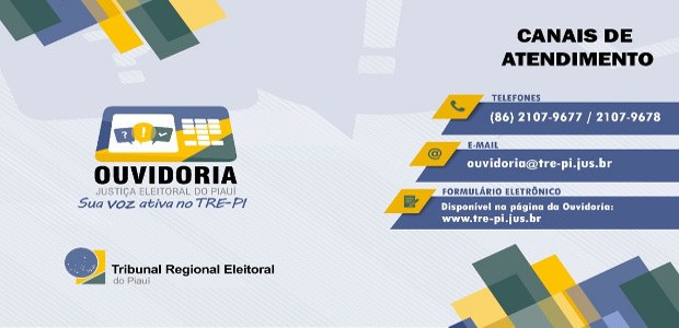 TRE-PI foto canais atendimento Ouvidoria Foto referente matéria atendimento ao eleitor