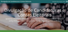 Foto referente ao sistema de registro de candidaturas eleições 2016