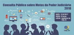 Foto banner referente convite consulta pública promovida pela Assessoria de Planejamento do TRE-PI.