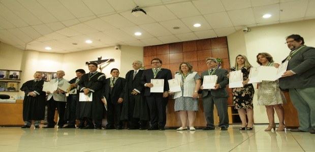 Foto referente a solenidade de entrega da medalha prof. Fávila Ribeiro