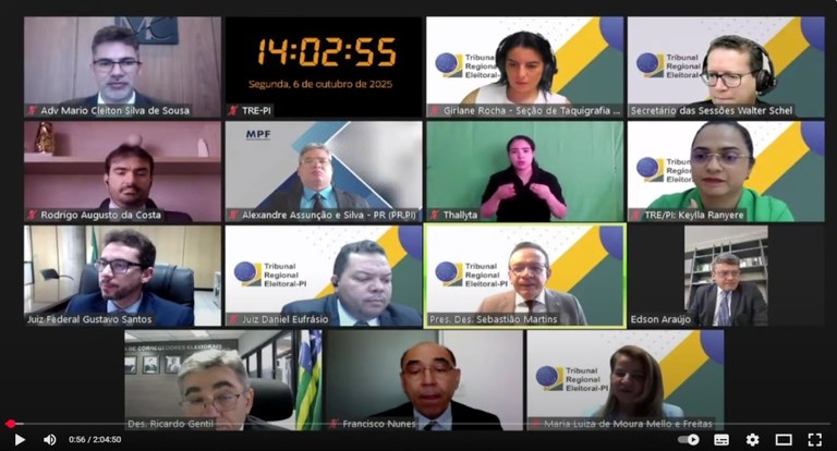 TRE-PI foto sessão em 06.10.25 ...