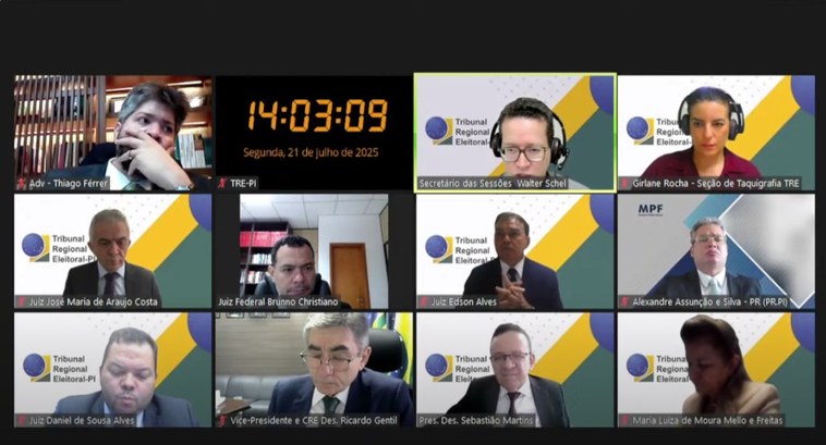 TRE-PI foto sessão em 21.07.25 Foto anexa matéria prestação de contas