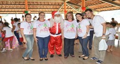 Fotografia para ilustrar matéria sobre o natal solidário, ação social do TRE-PI