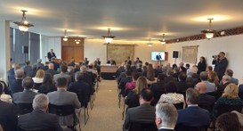 Encontro nesta terça-feira (10/3) em Brasília reuniu presidentes de tribunais de justiça, eleito...