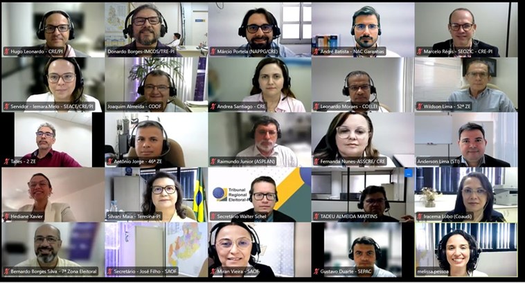 Evento online reuniu pessoas servidoras dos cartórios eleitorais de todo o Estado e integrantes ...