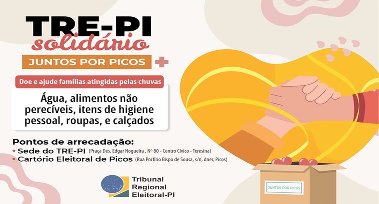 TRE-PI se mobiliza em prol das vítimas de enchentes em Picos-PI ..