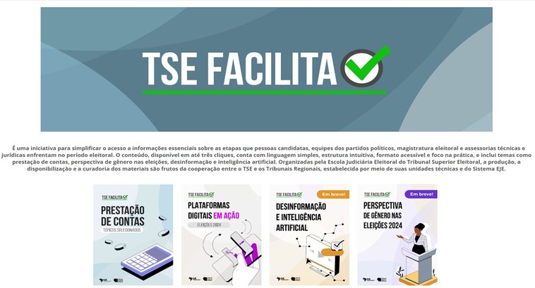 TSE Facilita reúne informações sobre etapas do processo eleitoral ..