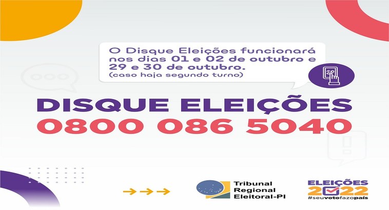 Disque Eleições 2022 está disponível ..