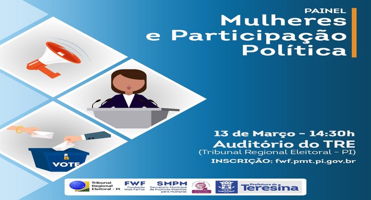 Mulher e Participação Política será tema de Painel de Debates em 13 de março