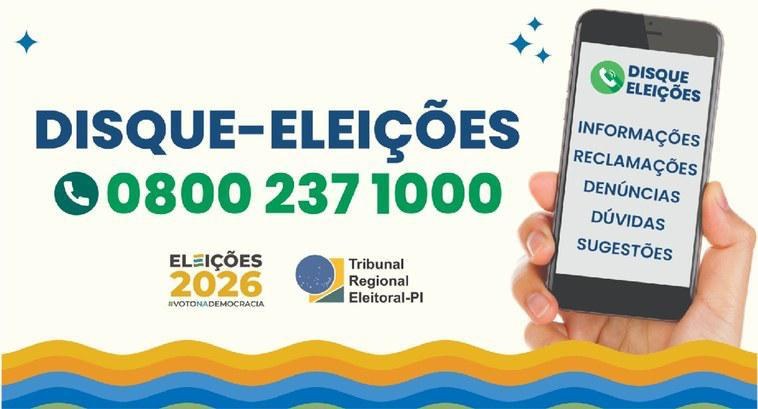 TRE-PI - Banner Disque Eleições