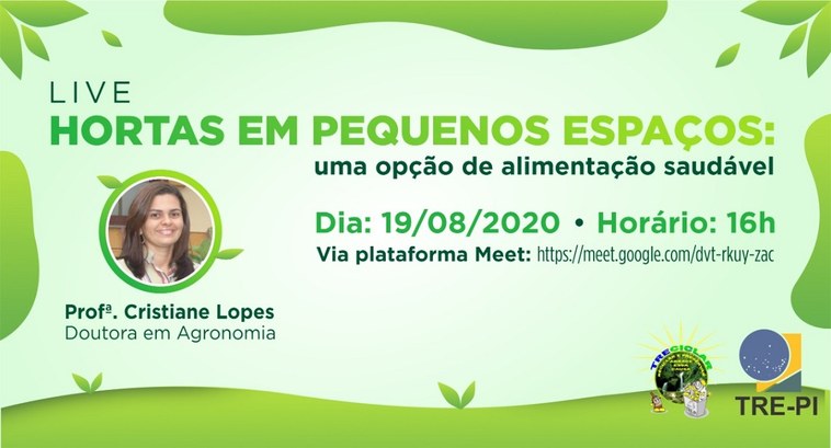TREciclar convida para live: "Hortas em Pequenos Espaços: uma opção de alimentação saudável"